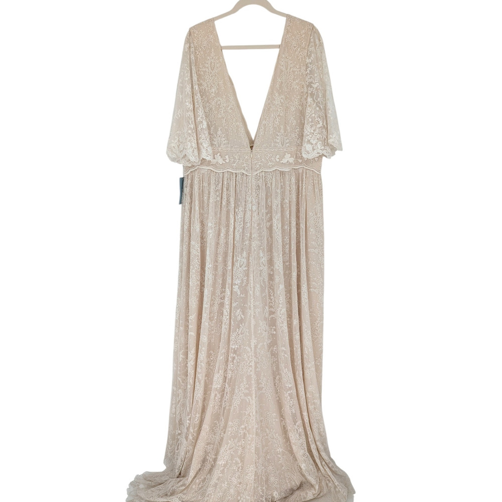 BHLDN Katarina Lace Wedding Dress Anthropologie Plus Size 22W NWT - Picture 4 of 6